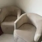 2 كرسي اللون بني فاتح