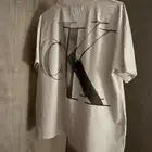 تيشرت Calvin Klein Jeans أصلي   لون أوف وايت   رجالي نسائي