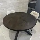 طاولة طعام خشبية من هوم سنتر مع (2) كرسي