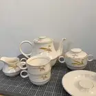 طقم شاي قهوة بورسلان كوري أصلي   علامة (نادر جدا )