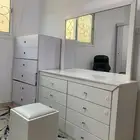 اثاث غرفة نوم دولاب سرير نفر ونصف  مرتبه  تسريحه   شوفونيره