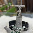 خنجر فضة مقبض قرن