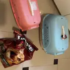 اكل قطط وعدد 2 قفص بيت