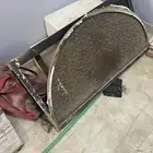 باب خشب مع حلق نظيف دريشه مع حديد
