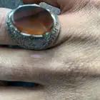 خاتم نحاس والفص عقيق يمني