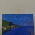 لوحه كانفس رسم يدوي