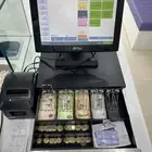 للبيع جهاز كاشير مع طابعة الفواتير و الصندوق