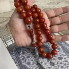 مسباح مسكي بشاهد منحوت بالفضة ( تم البيع )