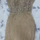 فستان سهره ذهبي فاخر تصميم انيق