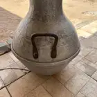 جرة فول قديمة وصحن نحاس قديم
