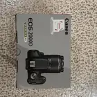 كاميرا كانون 2000D استخدام قصير جدد ا شبه جديدة مع ذاكرة