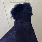 فستان كحلي مقاس 3 طويل لبس مره وحده فقط