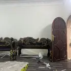خشب كراسي بدون المرتبة والحديد خشب قوي جدا