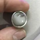 خاتمين واحد حجر ياقوت طبيعي والثاني حجر عقيق ابيض وقديمات و