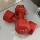 دمبل أثقال 3 كيلو زوجي لون أحمر