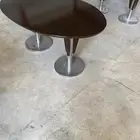 طاولات كوفي مطعم طاوله خشبية قاعده ستيل كافيهات خشب اصلي