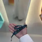 اللون تركوازي مخلوط بكلايت عدد الخرز45 مقوم للقطع