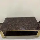 طاولة كبيرة سراميك. مع طاولة خدمة اثنين