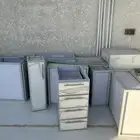 مطبخ المنيوم شبه جديد