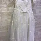 فستان سهرة ازياء نسائيةفساتين لامعه بلؤلؤ انيق مناسب لحوامل