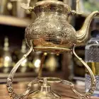 برادي نحاس جديد مع قاعدة معدنية New copper teapots