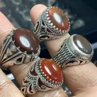 خاتم عقيق يماني صياغة حمزة ( 4 خواتم )