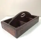 تحفة خشبية للتخزين وترتيب المقتنيات والأغراض