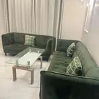 طقم زيتي مخمل ناعم