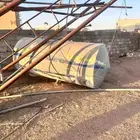 خزان ماء فيه تسريب بسيط على الحاله الراهنه حديد ولا استخدام