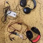 headphone and computer with mouse