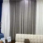 تفصيل ستائر ويف خطين بلاك آوت مع لنن