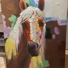 لوحة حصان مرسومة باليد