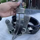 خنجر قرن مطلي فضة