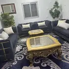 كنب للبيع قماش شامواه أربع قطع
