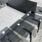 طاولات خدمه فايبر 9قطع صغيره و1 كبيره ب(1500) لكامل الطقم