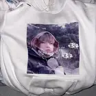 هودي شتوي ابيض bts v