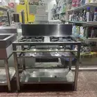 غاز عيون أستيل ومغسلة حوضين أستيل اصلي