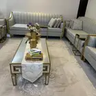 كنب للبيع4 6ثلاث قطع كبيره واثنين مفرد معه ستاره