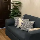 كنب   سليم مافي كسور   قطعه نفرين وكرسيين نفر مع 3 مخدات