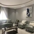 طقم كنب فاكتوري شبه جديد طاولات وستناد وفرشه ((مباع))
