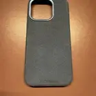 كفر ايفون 15 برو الكانتارا ازرقAlcanside Iphone 15 pro case