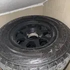 للبيع جنوط 17ميثود اصلي 5 مسمار وكفرات حجرية