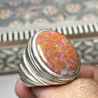 خاتم عقيق يماني دموي صياغة ابو عواد