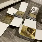 وجه سيفون معلق قروهي اللون الاساسي فضي مدهون ذهبي حراري