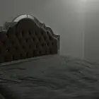 للبيع غرفة نوم سرير وتسريحة ودولاب ملابس 3 ابواب سحب