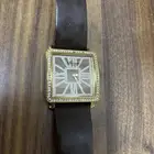 ساعة برنارد جلد بني