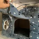 منزل قطط قطن وقابل للغسيل