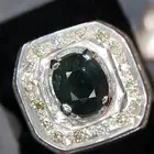 خاتم زفير طبيعي مرصع الماس الحر