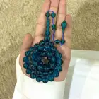 سبحة فاتوران أزرق شفاف ( يغلف )