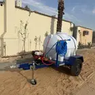 مقطورة رش مبيدات و اسمدة قلص خزان بمضخة